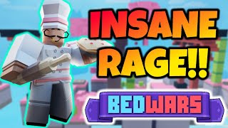 raging while testing the baker kit Roblox Bedwars [upl. by Ridan]