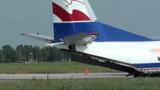 Tallinn Airport TLL  Polish cargo aircraft AN26 SPFDO  whats left of it [upl. by Aeikan]