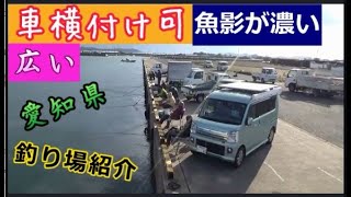 車横付け釣り場紹介・愛知県田原市・渥美半島／クロダイ、シーバス、根魚釣り [upl. by Reitman]