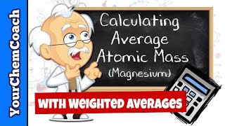 Calculating Relative Atomic Mass and Weighted Averages [upl. by Iem]