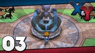 Pokémon X and Y  Episode 3  Exploring Santalune City [upl. by Hada]