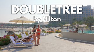 4K DOUBLETREE by HILTON Ras Al Khaimah Complete Walking Tour  Staycation and Review [upl. by Pheni350]