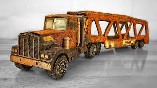 Restoration Tonka Kenworth Car Carrier 1983s  Toy Truck very Rusty [upl. by Arutak951]