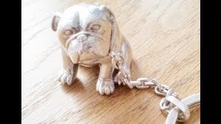 Alfred Dunhill Sterling Silver Bulldog Keyring [upl. by Concepcion]