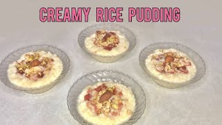 Rice Pudding  Classic and Creamy Rice Pudding using Arborio Rice [upl. by Lesig]