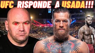 UFC RISPONDE DURAMENTE A USADA COMPORTAMENTO DISGUSTOSO VERSO MCGREGOR [upl. by Ives935]