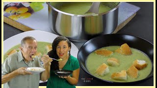 Velouté de brocolis healthy  COMO HACER SOPA DE BROCOLI SALUDABLE  Healthy brocoli soup [upl. by Lednek16]