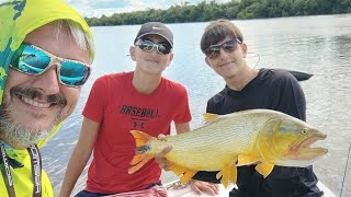 dorados grandes con señuelos en Colón entre ríos Ale pesca colon [upl. by Kitti974]