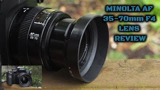 Minolta AF 3570mm F4 Review amp Test [upl. by Annaiel]