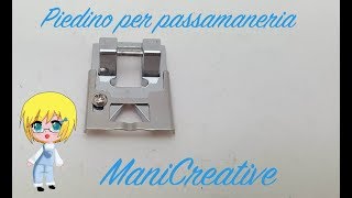 Piedino trecce nastri e passamaneria [upl. by Nilyaj685]