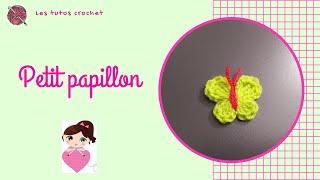 Tuto crochet  petit papillon débutant [upl. by Seaddon745]