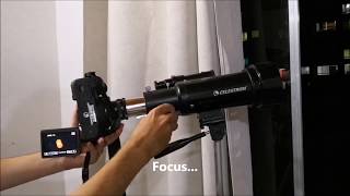 Astrophotography for beginners Celestron travel scope 70 with EOS Canon [upl. by Donohue]