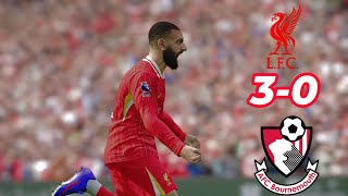 Liverpool vs Bournemouth 30 Extended Highlights Goals  Premier League 2425 [upl. by Letsyrk]