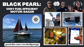 Black Pearl VERY fuel efficient motorsailer [upl. by Adnorahs235]