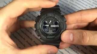 Полная настройка часов Casio GShock GA1001A1ER все функции  видео  WatchForumRU [upl. by Julius]