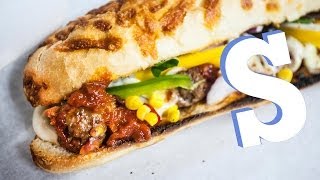 Meatball Marinara Sub Recipe  SORTED [upl. by Lael]