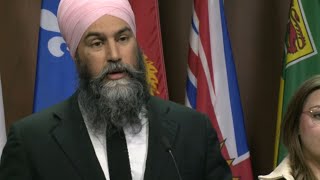 NDP Leader Jagmeet Singh on his bill to lower grocery prices pharmacare – February 7 2024 [upl. by Ahtibat513]