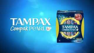 How to Use Tampons TAMPAX Compak Pearl Using the Applicator [upl. by Kalmick]