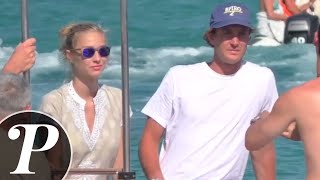 Pierre Casiraghi et sa fiancée Bea Borromeo en vacances à St Tropez [upl. by Marna391]