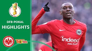 Kolo Muanis 93sec Brace  Frankfurt vs Union Berlin 20  Highlights  DFBPokal  QuarterFinals [upl. by Ecinnej220]