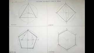 LÁMINA IV POLÍGONOS REGULARES DADO EL RADIO [upl. by Mook]