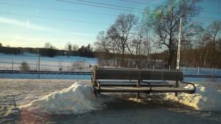 Sweden train ride from Märsta to Upplands Väsby [upl. by Joachim375]