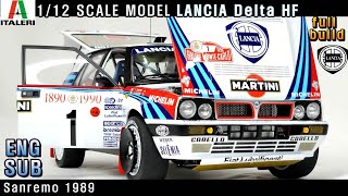 ITALERI 112 LANCIA Delta HF Integrale Sanremo 1989 [upl. by Lellih785]