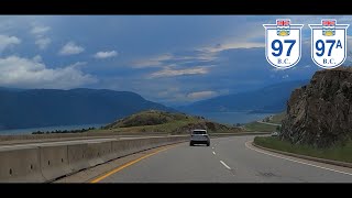 202355 BC Highway 97 amp 97A  Sicamous to Kelowna via Vernon [upl. by Romina306]