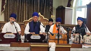 Arjan Singh  Sehajveer Singh  Gurjot Singh  Gurmehar Singh  Maskin Singh Fremont Gurdwara Sahib [upl. by Enyal]