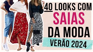 🔴5 SAIAS NA MODA PRIMAVERA VERÃO 2023 2024 40 LOOKS  Maga Moda  Estilo e Tendências [upl. by Elades]