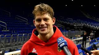 Moritz Wagner Basketball WM 2023 Gewinner Interview [upl. by Ahsilra597]