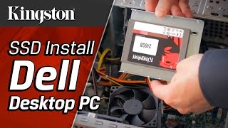 How to Install an SSD in a Dell Desktop PC  Kingston Technology [upl. by Leckie]