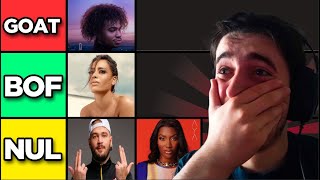 TIER LIST Artiste Musical FRANÇAIS  vous allez me détruire 😭 [upl. by Hedley238]