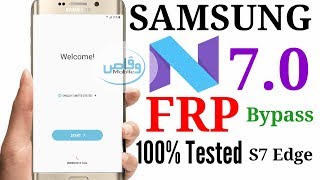 Samsung S7 Edge Nougat 70 Frp bypass 100 Working by waqas mobile [upl. by Carlota]