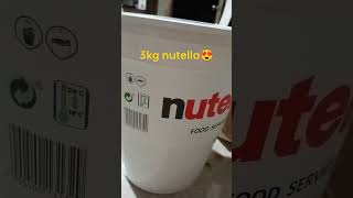 3kg nutella😍 thanks tita chel viralvideo trendingshorts shorts [upl. by Ronni]