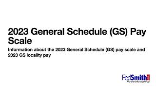 2023 GS Pay Scale [upl. by Iden839]