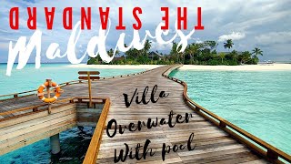 The Standard MALDIVES Resort 🌞 Overwater Villas Lagoon  Ocean  5 Hotel Huruvalhi  HD Room Tour [upl. by Laubin]