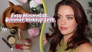 Easy Minimalist Summer Makeup Look  Julia Adams [upl. by Gerrilee]