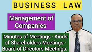 Business Law I Minutes I Types of Shareholders Meetings I BOD Meetings I Khans Commerce Tutorial I [upl. by Daniella]