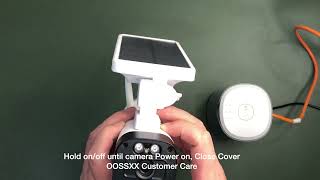 Setting Up the OOSSXX SolarPowered Wireless Security Camera Kit StepbyStep Guide [upl. by Aytak922]