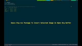 Emacs Org Ros Package Take Screenshot And Insert In Open Org Buffer 20240930082658 [upl. by Heddie]