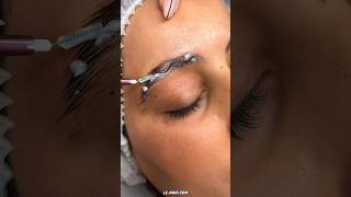 Eyebrow liftinglamination amp Tinting 💞 رفع وصبغ الحواجب [upl. by Ekusoyr]