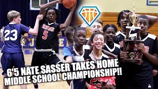 65 8TH GRADER Nate Sasser amp Sacred Heart TAKE HOME MIDDLE SCHOOL CHAMPIONSHIP  3Peat [upl. by Gazo]