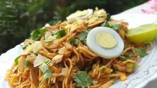 Stir fry Noodles local style  Fry Khawsa recipe by Hawis world [upl. by Otrebogir226]