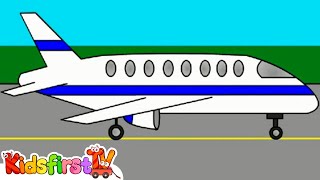 Colors for kids with a helicopter amp plane Cartoons for kids [upl. by Oflunra270]