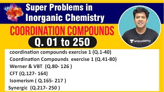 booksolutions coordination compounds  super problems in inorganic chemistry  Q 01250  PMS [upl. by Mcnelly609]