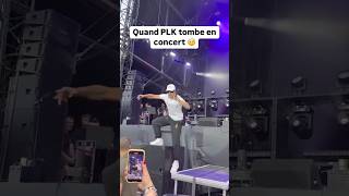 PLK tombe en concert 😳 rap rapfr rapfrancais humour drole mdr plk [upl. by Ainotahs]