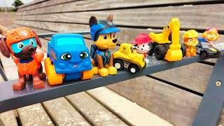 Psi Patrol Pieski i Spadające Autka dla Dzieci Paw Patrol Toy Cars Falling [upl. by Boutis]