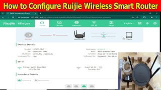 Ruijie Wireless Smart Router Configuration  Reyee RGEW300Pro Router Mode Setting Configuration [upl. by Dailey]