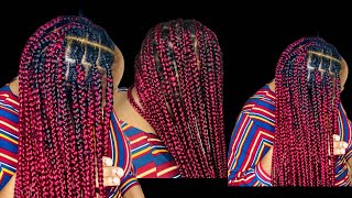 Do your Jumbo Knotless Box Braid Like this  Jumbo Knotless Box Braid Tutorial [upl. by Beck]